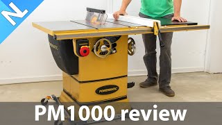 Powermatic PM1000 Table Saw review [upl. by Crowns266]