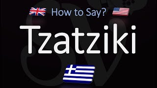 How to Pronounce Tzatziki Sauce CORRECTLY [upl. by Ber]