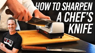 HOW TO SHARPEN A CHEFS KNIFE  Chefs Choice Model 15 Trizor Review  DADS THAT COOK [upl. by Clapper]