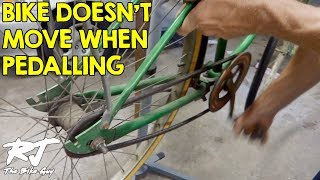 Pedals Turn But Rear Wheel Doesnt  Bike Wont Move  How To Fix [upl. by Akitahs]