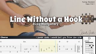 Line Without a Hook  Ricky Montgomery  Fingerstyle Guitar  TAB  Chords  Lyrics [upl. by Lallage586]