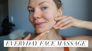 Easy 10 Minute Everyday Full Face Massage [upl. by Yhtac]