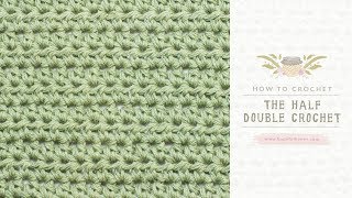 How To Crochet A Half Double Crochet US Terms  Easy Tutorial by Hopeful Honey [upl. by Ytinirt]