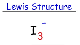 I3 Lewis Structure  Triiodide Ion [upl. by Aciret]