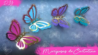 DIY Mariposas de cartulina Kath Reyes [upl. by Gile]