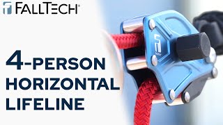 4Person Horizontal Lifeline HLL – FallTech [upl. by Alikat]