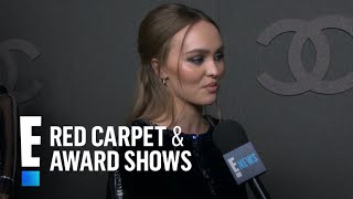 Does LilyRose Depp Get Style Advice From Johnny Depp  E Red Carpet amp Award Shows [upl. by Netloc]