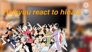 Haikyuu react to hinata 🏐 [upl. by Claiborn]