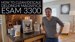 How to Descale DeLonghi Magnifica Esam 3300 [upl. by Tamsky158]