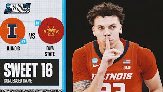 Illinois vs Iowa State  Sweet 16 NCAA tournament extended highlights [upl. by Mays]