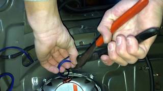 WIRING CAR SPEAKERS FROM AMPLIFIER Rear Deck  part 1 [upl. by Randell]