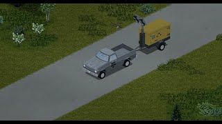 Project Zomboid  Generator Trailer [upl. by Esenwahs8]