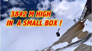 Thrilling Mont Blanc Aiguille Du Midi cable car ride [upl. by Vergne]