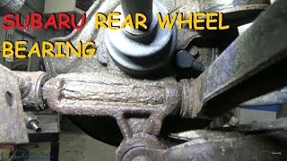 Subaru Rear Wheel Bearing  Press In [upl. by Ahsikym548]