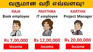 HOW TO CALCULATE INCOME TAX STEP BY STEP  IN TAMIL  வருமான வரி கணக்கிடுவது எப்படி  AY 202021 [upl. by Cochrane]