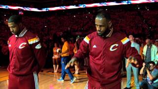 LeBron James Pays Tribute to Kyrie Irving Pregame [upl. by Longo787]