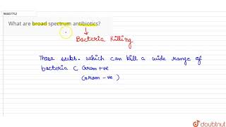 What are broad spectrum antibiotics [upl. by Keyek986]