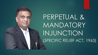 Perpetual  Permanent  Injunction amp Mandatory Injunction  Section 38 39  Specific Relief Act 1963 [upl. by Adalai221]