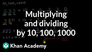 Multiplying and dividing by 10 100 1000 [upl. by Halli]