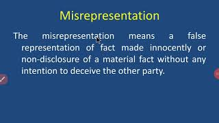 Misrepresentation [upl. by Sprague]