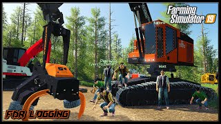 Most Productive Multiplayer Landing Crew  Logging Crew 99  Farming Simulator 2019  FDR Logging [upl. by Hertha]